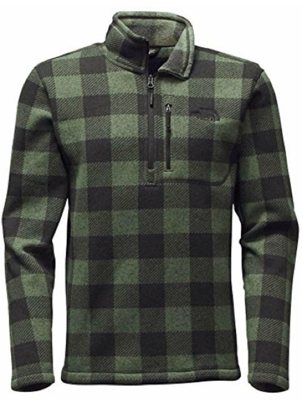 The North Face Olive & Black Sherpa Fleece Jacket